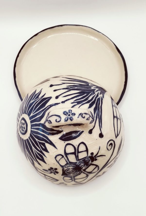 Blue Floral Whimsy Butter box - Image 2