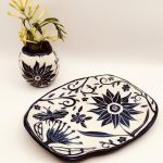 Blue Whimsy Dresser Tray & Bud Vase Set