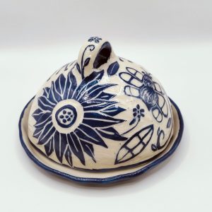 Blue Floral Whimsy Butter box
