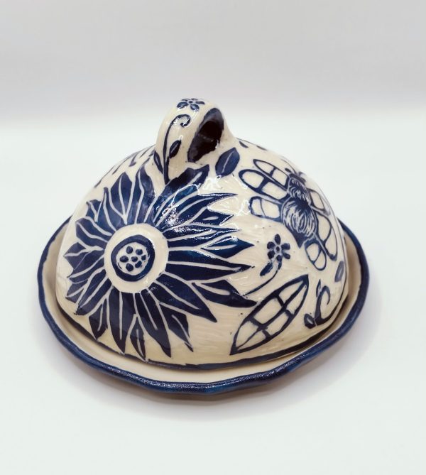 Blue Floral Whimsy Butter box