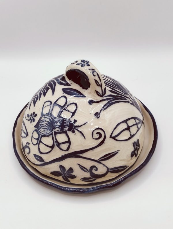 Blue Floral Whimsy Butter box - Image 4