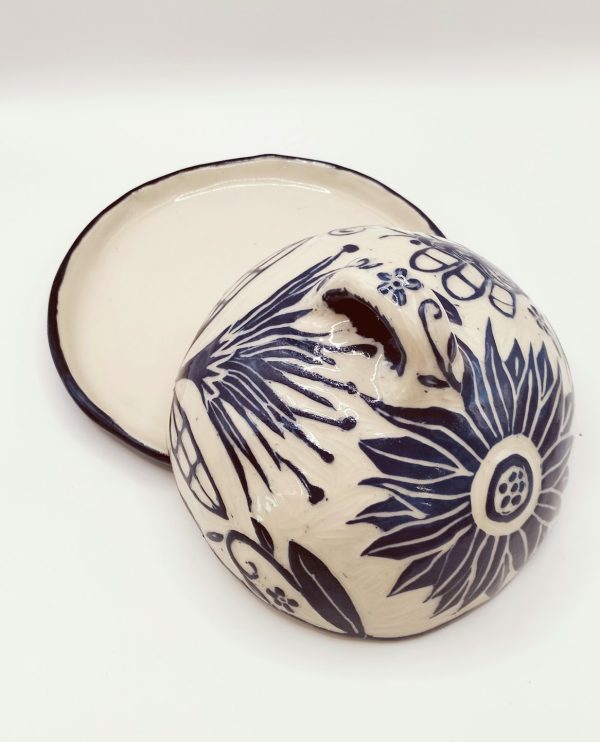 Blue Floral Whimsy Butter box - Image 7