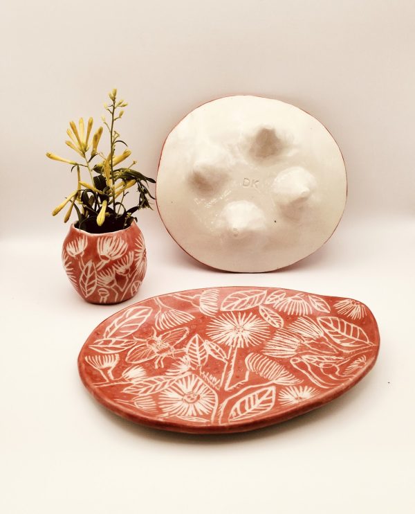 Red Botanical Dresser Set - Image 7
