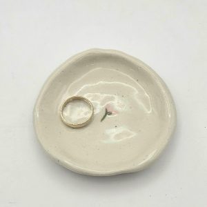 Hand Pinched Floral Trinket Dish