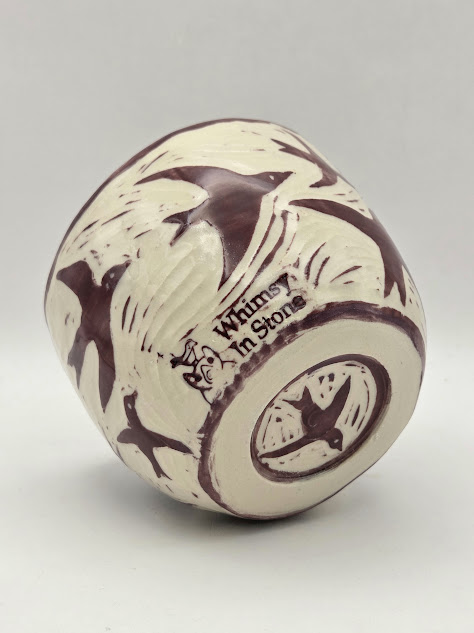 Flight of Swallows Latte Cup - Image 4