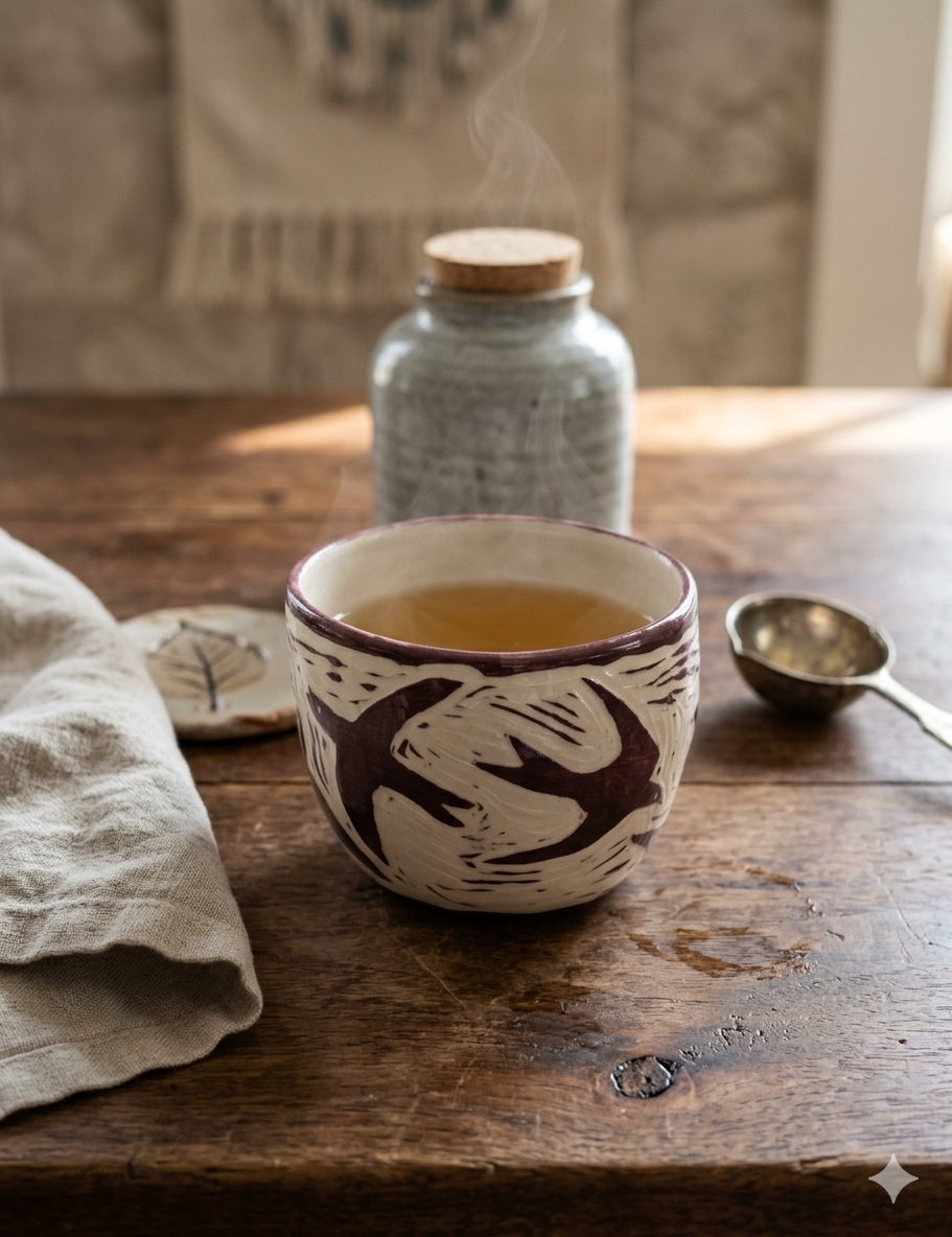 Flight of Swallows Latte Cup - Image 2