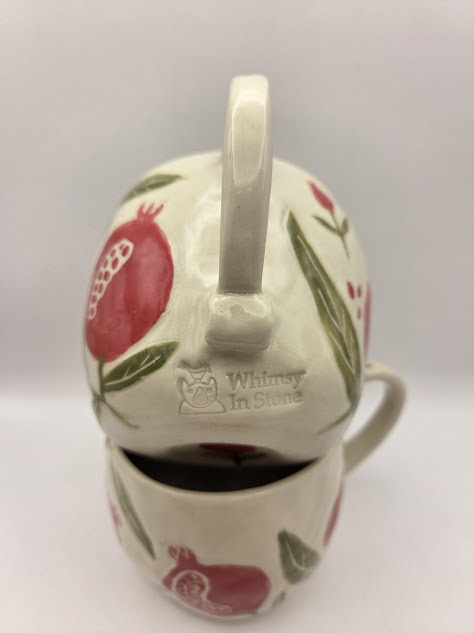 The Pomegranate Hand-Pinched Sgraffito Mug - Image 4