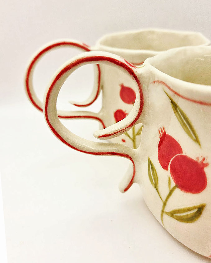 Vintage Pomegranate Mug - Image 3