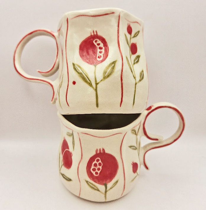 Vintage Pomegranate Mug - Image 5